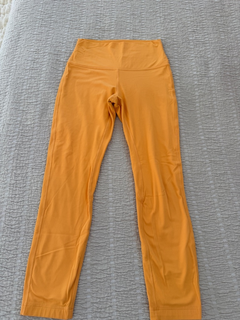 lululemon athletica Ribbed High-Rise Leggings - Mango 25 inch